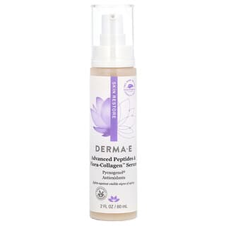 DERMA E, Advanced Peptides & Flora-Collagen Serum, 2 fl oz (60 ml)