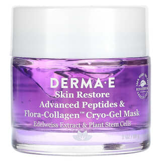 DERMA E, Advanced Peptides & Flora-Collagen Cryo-Gel Beauty Mask, 2 oz (56 g)