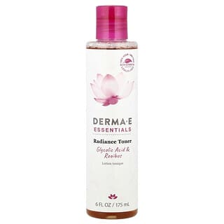 DERMA E, Essentials, тонер для надання шкірі сяючого вигляду, гліколева кислота та ройбуш, 175 мл (6 рідк. унцій)