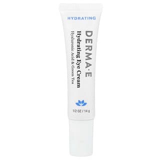 DERMA E, Hydraterende oogcrème, hyaluronzuur, groene thee, 14 g