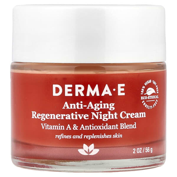 DERMA E, 안티에이징 리제너레이티브 나이트 크림, 56(2oz)