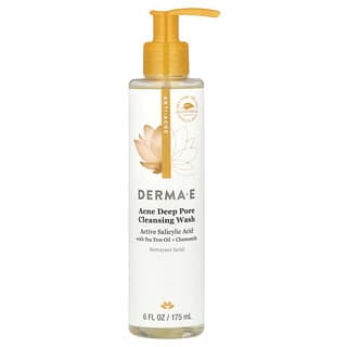 DERMA E, Acne Deep Pore Cleansing Wash, 6 fl oz (175 ml)