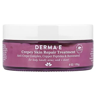 DERMA E, Tratamiento reparador para piel flácida, 180 g (6 oz)