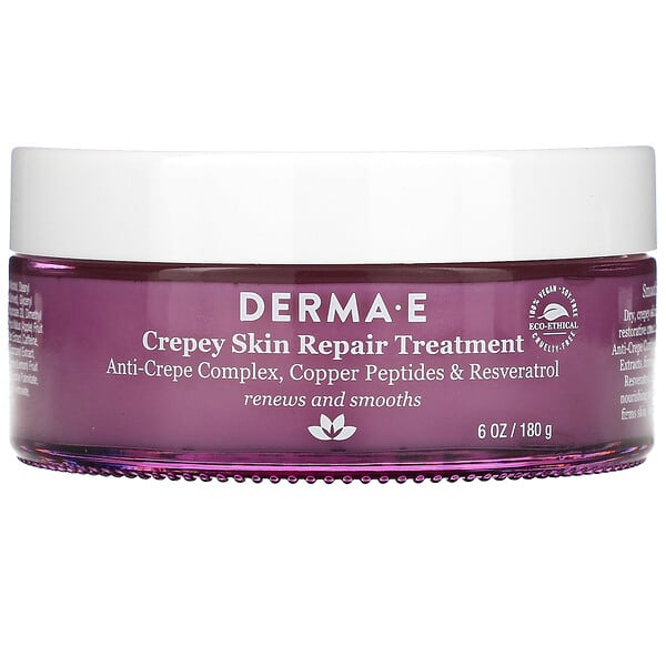 DERMA E, Tratamiento reparador para piel flácida, 180 g (6 oz)