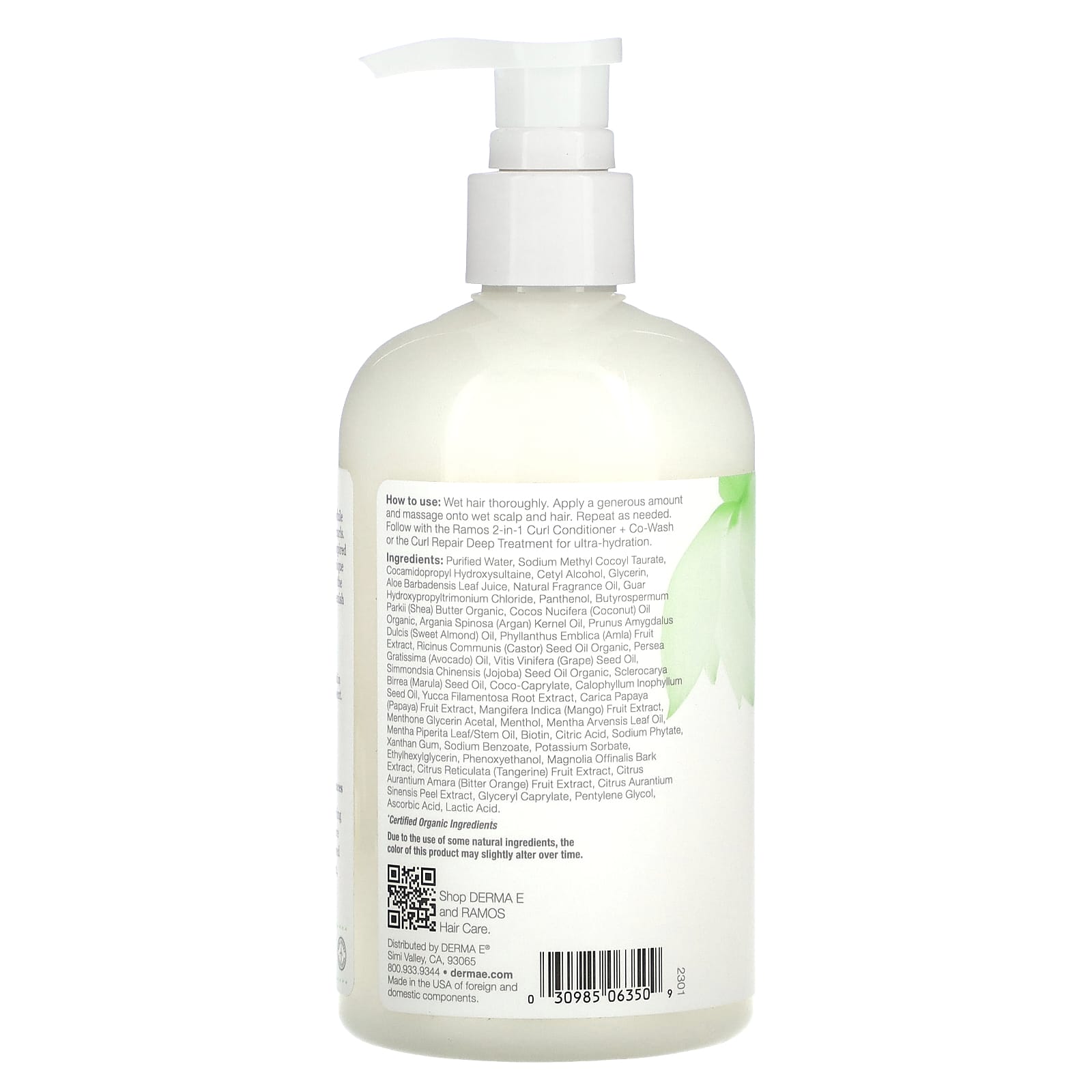 DERMA E, Ramos Clean Curls, Wash Day Curl Shampoo, For Wavy, Curly and ...