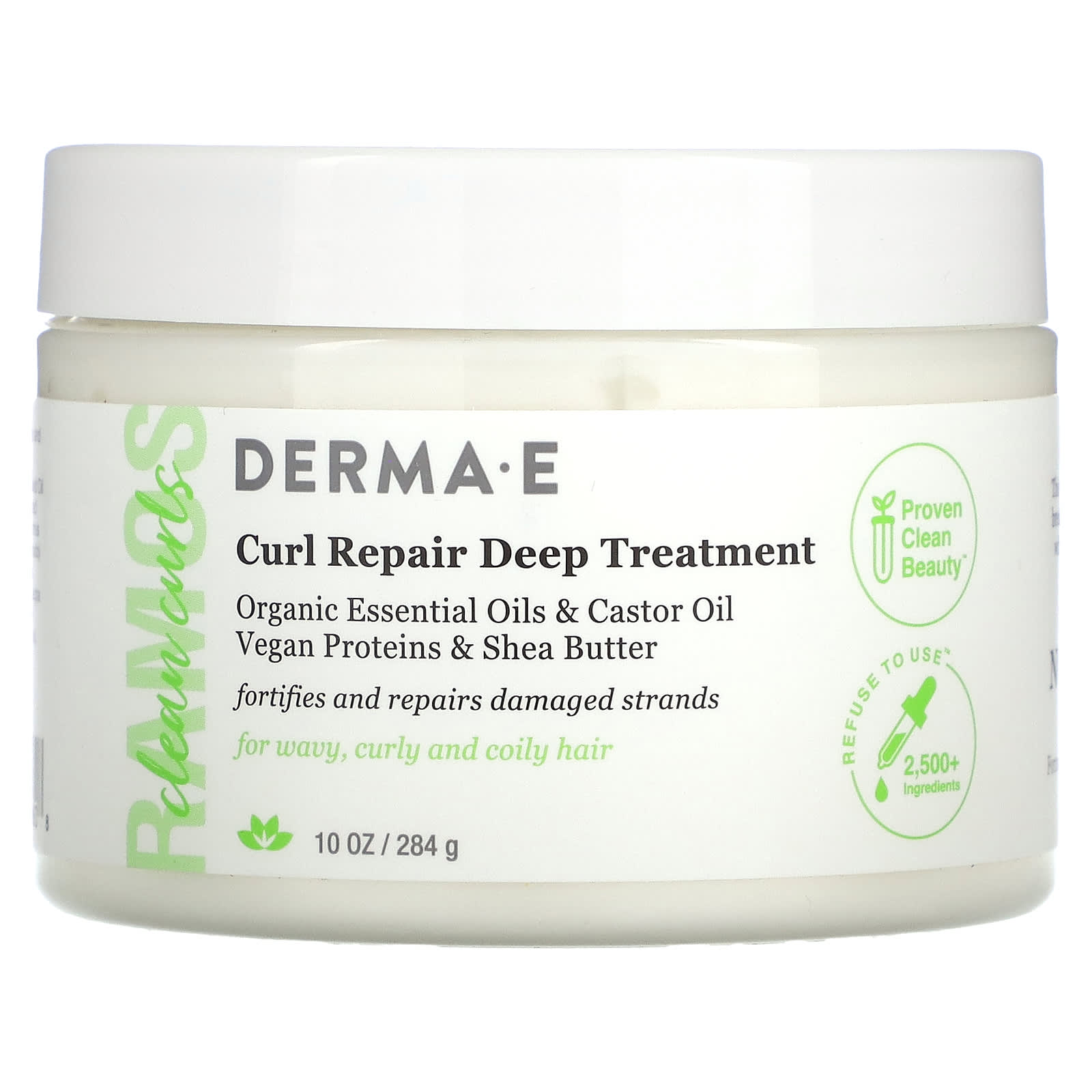 DERMA E, Ramos Clean Curls, Curl Repair Deep Treatment, 10 oz (284 g)