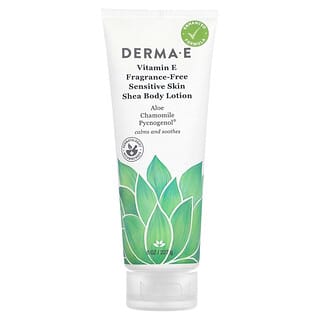 DERMA E, Vitamin E Sensitive Skin Shea Body Lotion, ohne Duftstoffe, 227 ml (8 fl. oz.)