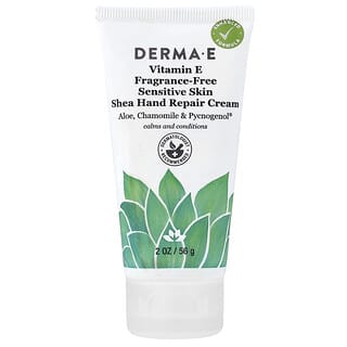 DERMA E, Shea Hand Repair Cream, Sensitive Skin, Fragrance-Free, 2 oz (56 g)