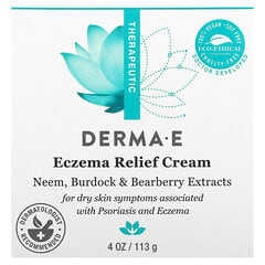 DERMA E, Crema para aliviar el eczema, 113 g (4 oz)