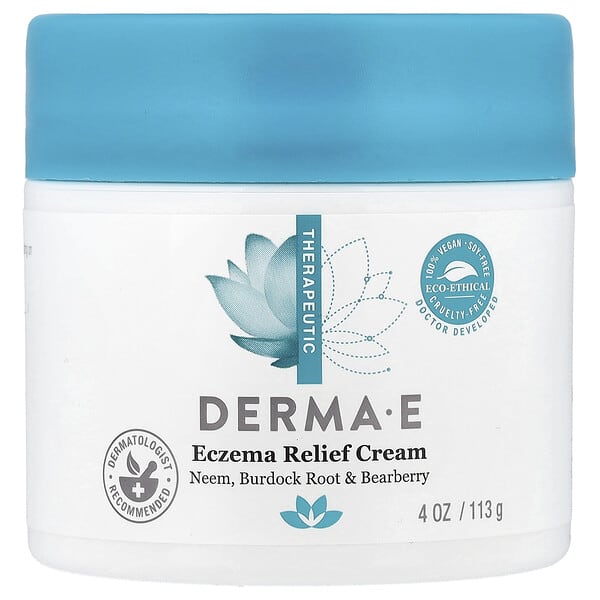 DERMA E, Eczema Relief Cream, 4 oz (113 g)