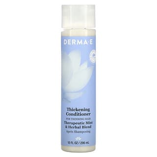 DERMA E, Après-shampooing épaississant, Mélange thérapeutique à base de menthe et de plantes, 296 ml