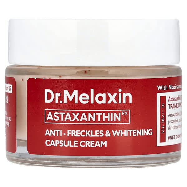 Dr.Melaxin, AstaxanthinRX, 주근깨 및 미백 캡슐 크림, 50g(1.76oz)