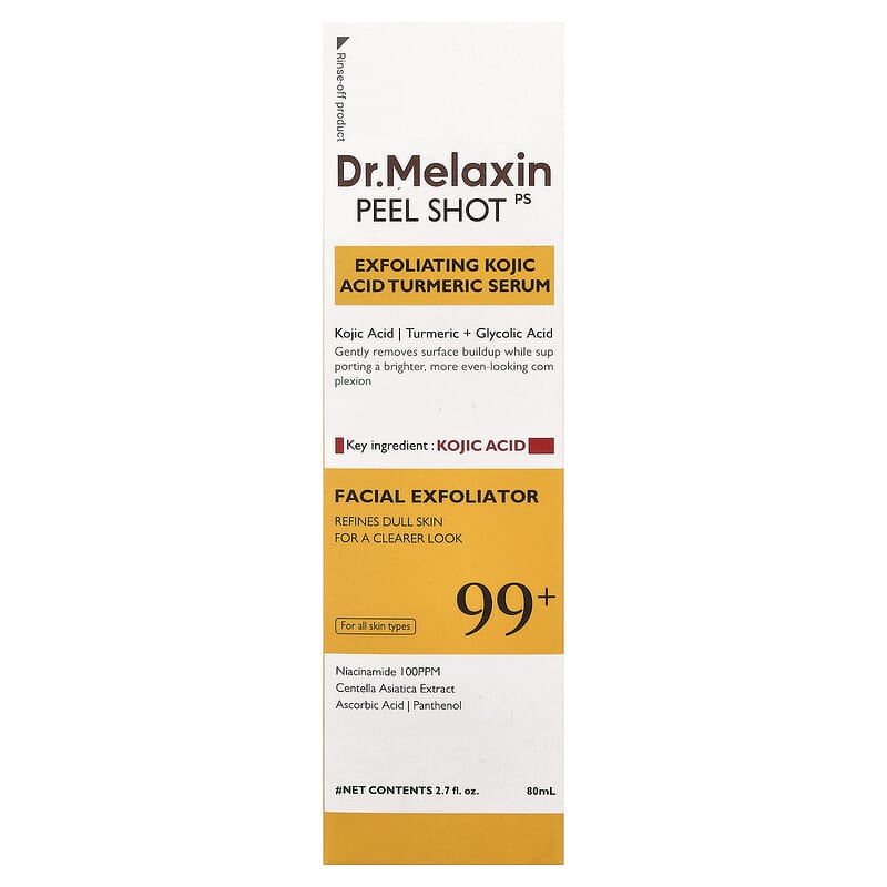 Peel Shot, Exfoliating Kojic Acid and Turmeric Serum, For All Skin