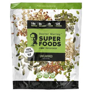 Dr. Murray's, Super Foods, 3 Seed Protein Powder, Unflavored , 2 lb (908 g)