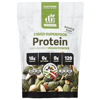 オーガニック植物性プロテイン、穀物不使用、なめらかバニラ、265g