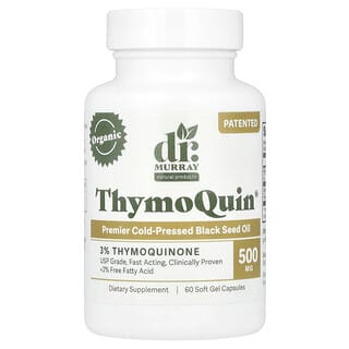 Dr. Murray's‏, ThymoQuin®‎, ‏500 מ"ג, 60 כמוסות ג'ל רכות