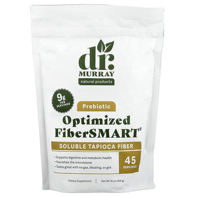 Dr. Murray's, Prebiotic, Optimized FiberSMART® Soluble Tapioca Fiber, 16 oz (454 g)