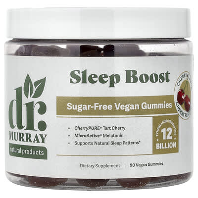 Dr. Murray's, Sleep Quality Gummies, Cherry Flavor, 90 Vegan Gummies