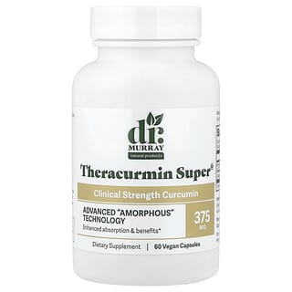 Dr. Murray's, Theracurmin Super®, kurkumín s klinickou silou, 60 vegánskych kapsúl