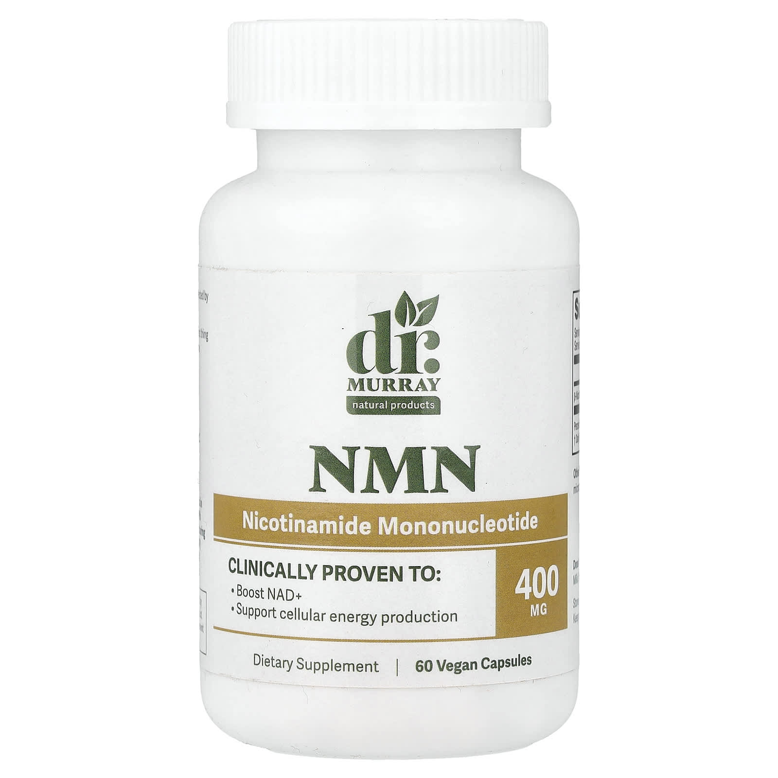 NMN, 400 mg, 60 Vegan Capsules