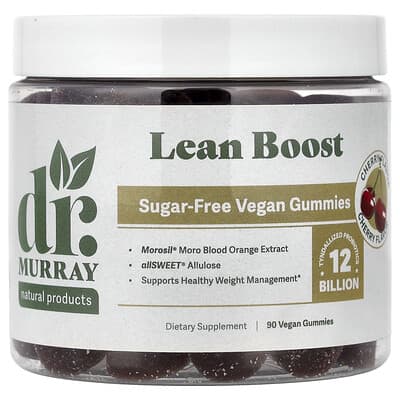 Dr. Murray's, Lean Boost Gummies, Cherry, 90 Vegan Gummies