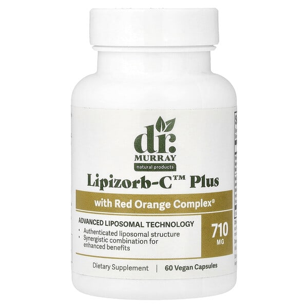 Dr. Murray's, Red Orange Complex® 함유 Lipizorb C™ 플러스, 비건 캡슐 60정
