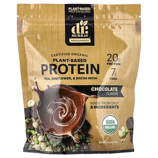 Dr. Murray's, Organic Plant-Based Protein, Chocolate, 16 oz (453.59 g)