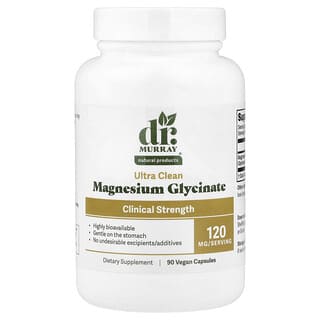 Dr. Murray's, Albion®, Glicinato de magnesio, 120 mg, 90 cápsulas veganas