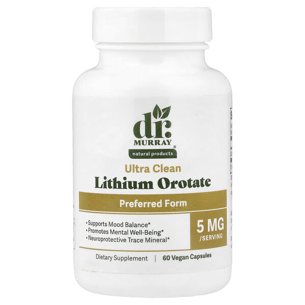 Dr. Murray's, Lithium Orotate, 5 mg, 60 Veggie Capsules