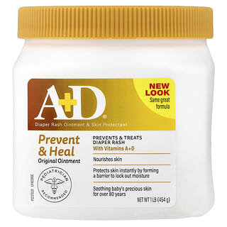 A+D‏, Original Ointment, משחה לתפרחת חיתולים + הגנה לעור, 454 גרם (ליברה 1)