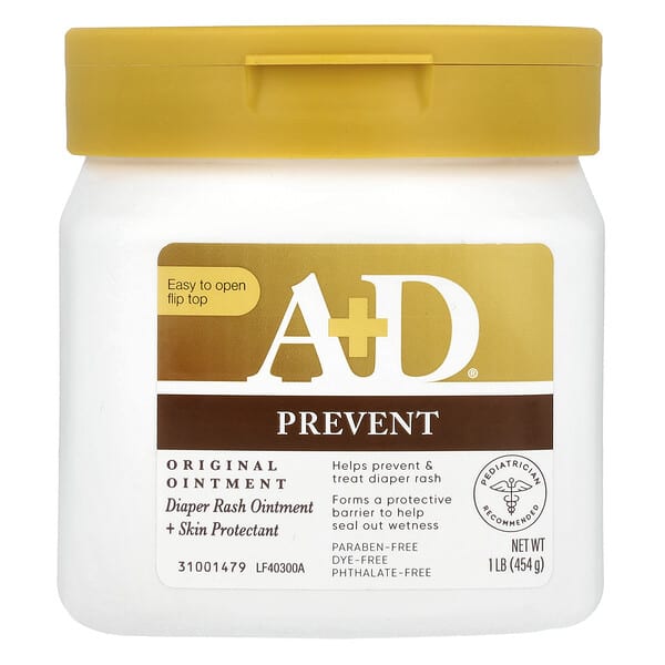 A+D, 오리지널 연고, 기저귀 발진 연고 + 피부 보호제, 454g(1lb)