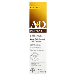 A+D, Ungüento original, Ungüento para la dermatitis del pañal y protector de la piel, 42,5 g (1,5 oz)