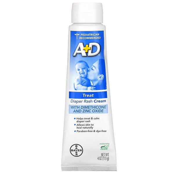 A D Diaper Rash Cream With Dimethicone And Zinc Oxide Oz G