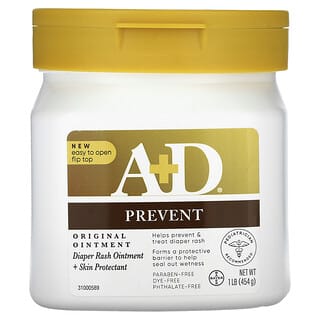 A+D, 原始軟膏，尿布疹膏 + 護膚劑，1 lb（454 克）