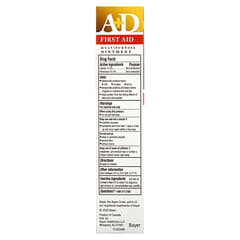 A+D, Ungüento multiusos de primeros auxilios, Protector de la piel con vitaminas A y D, 42,5 g (1,5 oz)