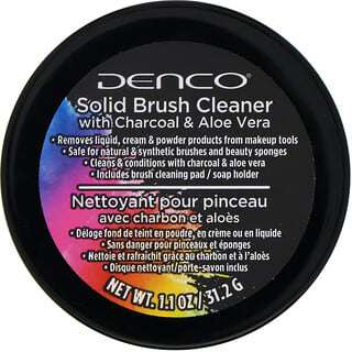 Denco, Nettoyant solide pour pinceaux au charbon et à l'aloès, 31,2 g