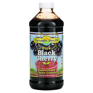 Dynamic Health  Laboratories, Pure Black Cherry, 全 Juice Concentrate, Unsweetened, 16 fl oz (473 ml)