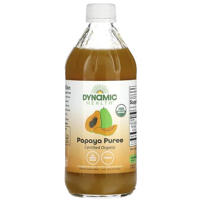 Dynamic Health, Papaya Purée, 16 fl oz (473 ml)
