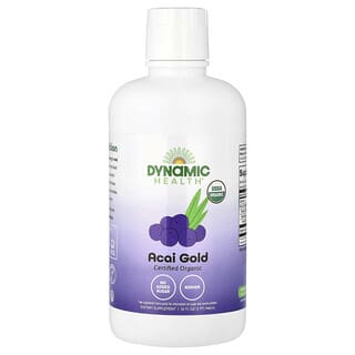 Dynamic Health, Gecertificeerde biologische Acai Gold, 32 fl oz (946 ml)