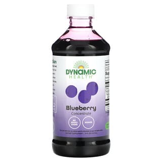 Dynamic Health, 全藍莓，全濃縮果汁，未加甜，8 液量盎司（237 毫升）