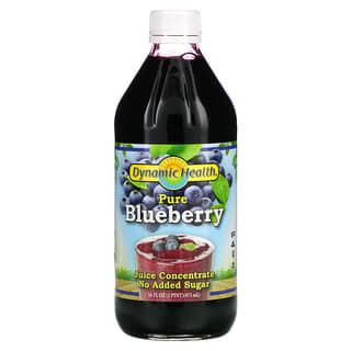 Dynamic Health  Laboratories, 全蓝莓，全浓缩果汁，未加甜，16 液量盎司（473 毫升）