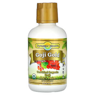 Dynamic Health, Goji Gold, Zumo 100% orgánico de goji certificado, 473 ml (16 oz. Líq.)