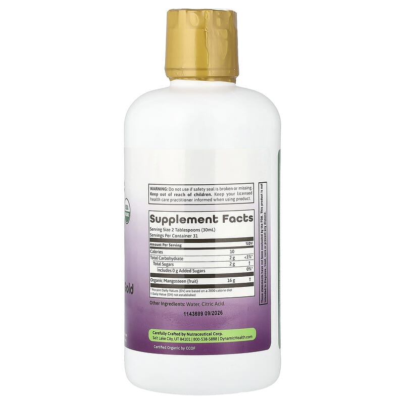 nuessence glutathione with mangosteen Dynamic Health Organic Gold 32 fl oz sunny wellness thats both refreshing and invigorating Mangosteen Gold, 32 fl oz
