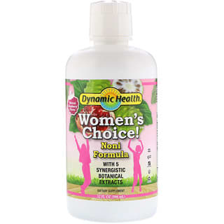 Dynamic Health, Women's Choice! Noni Formula, Natural Raspberry Flavor, 32 fl oz (946 ml)