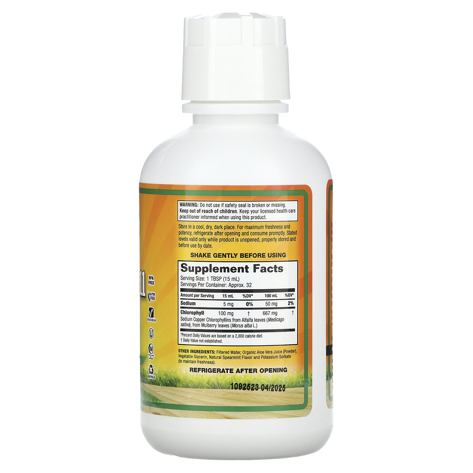 Dynamic Health, Liquid Chlorophyll, With Aloe Vera Juice, Natural