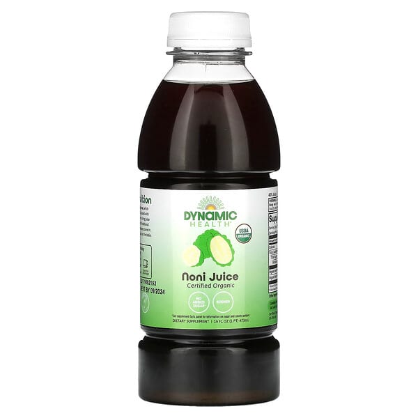 Dynamic Health, 有機認可諾麗果汁，16 液量盎司（473 毫升）