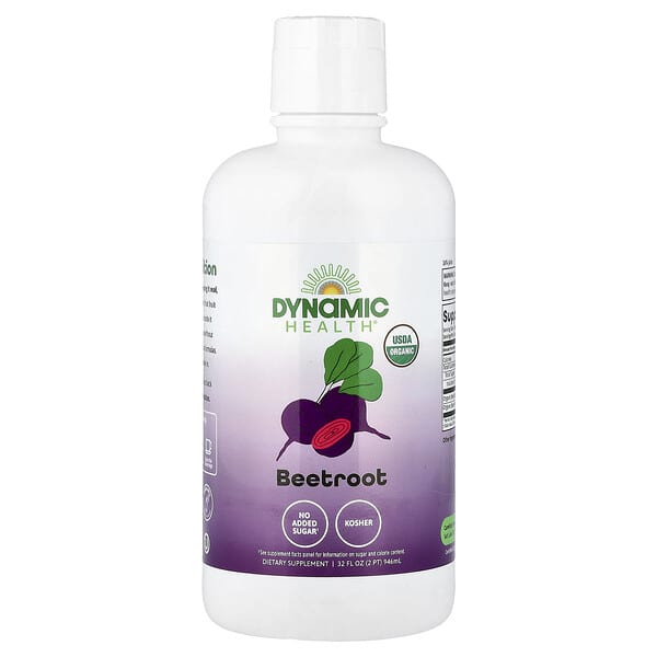 Dynamic Health, Remolacha orgánica certificada, 946 ml (32 oz. Líq.)