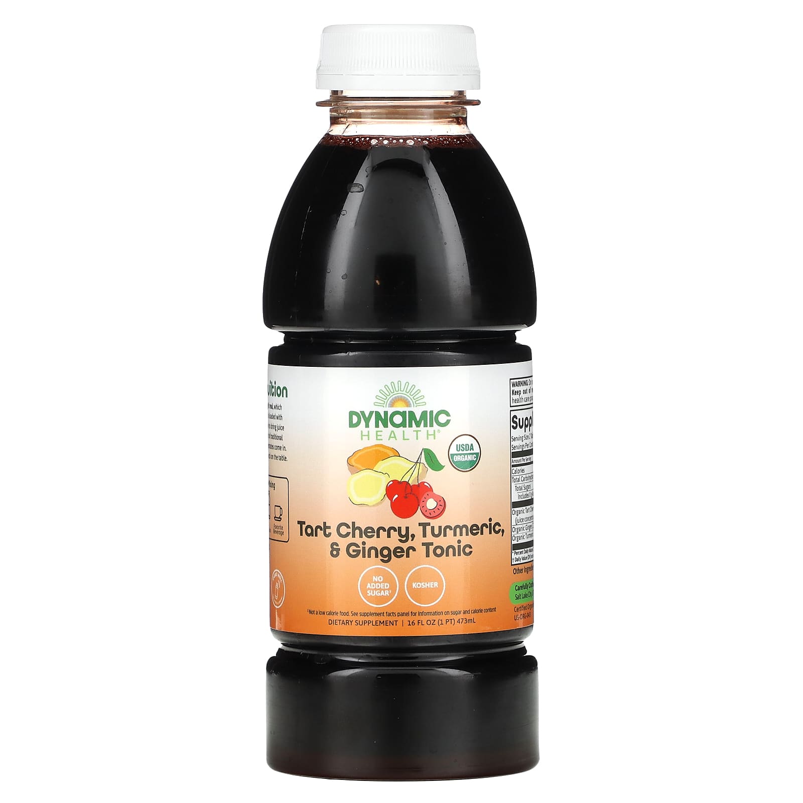 Dynamic Health, Tart Cherry Turmeric & Ginger Tonic, 16 fl oz (473 ml)