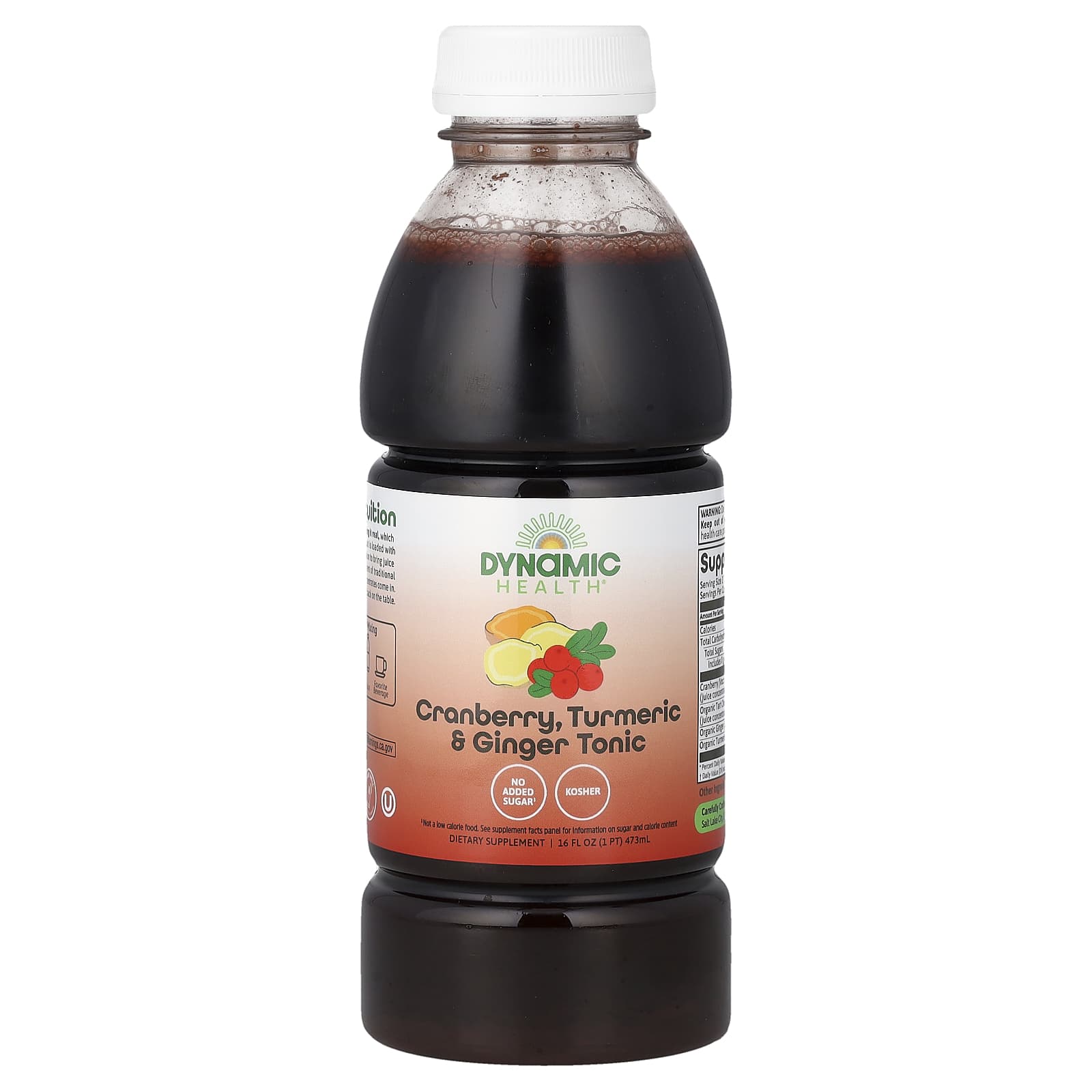 Dynamic Health Cranberry, Turmeric & Ginger Tonic – Cranberry – 473 ml de Dynamic Health