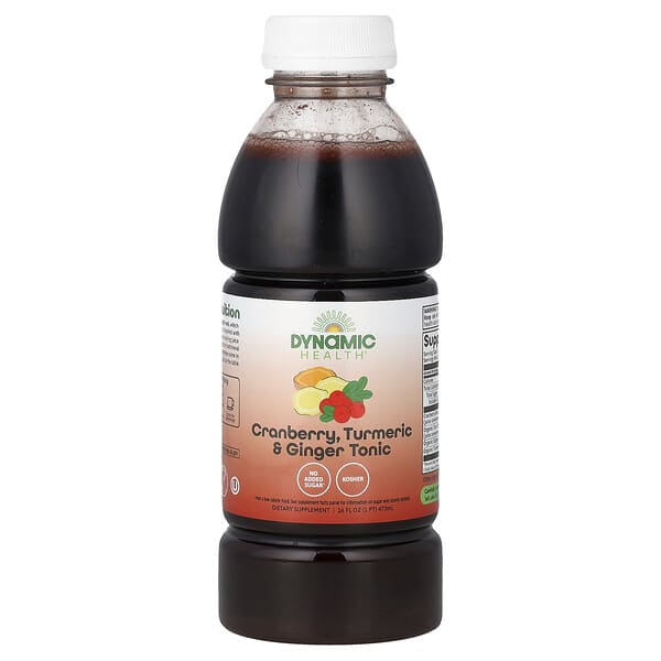 Dynamic Health, Cranberry, Turmeric & Ginger Tonic, 16 fl oz (473 ml) — product photo 1